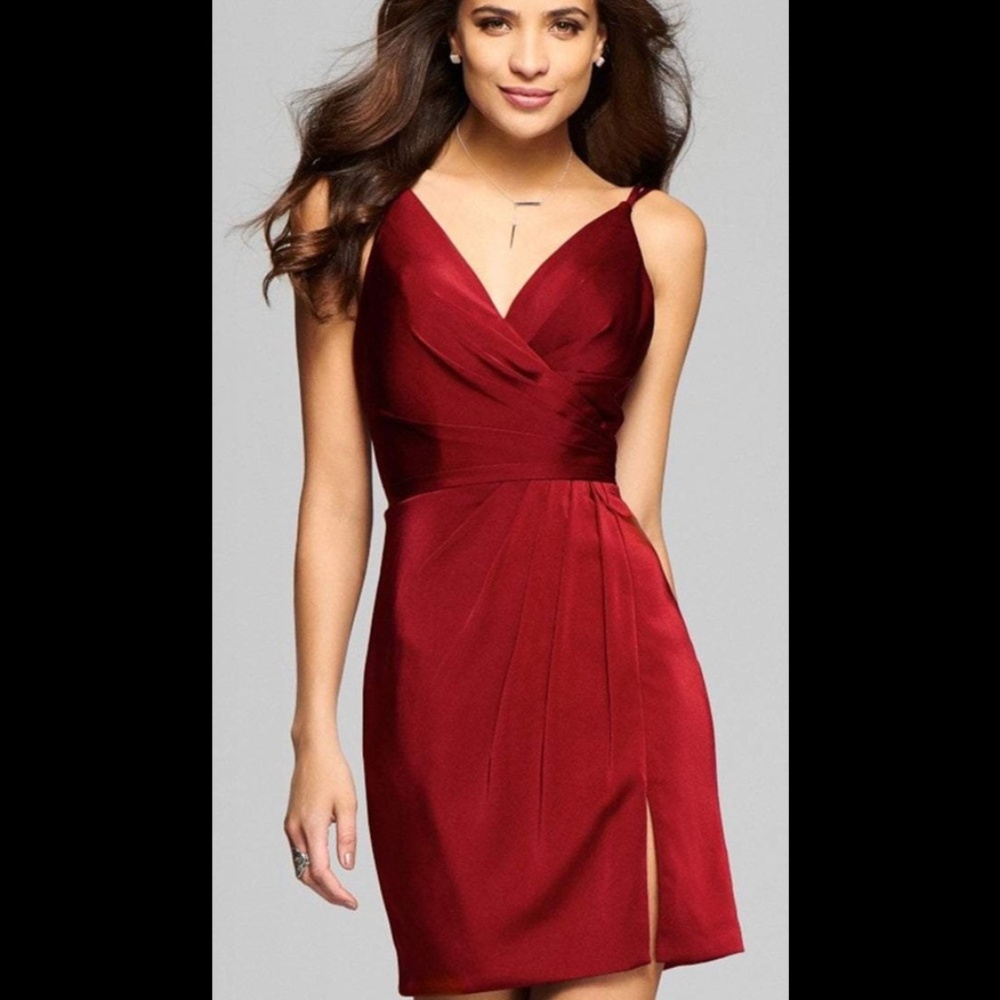 NWT Faviana 7850 Dress in Wine MSRP$198
